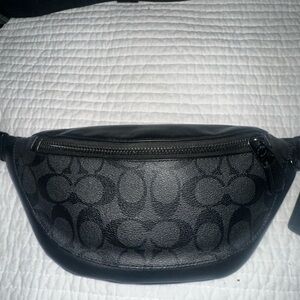 Coach Warren Mini Belt Bag Black- Adjustable Strap- Unisex